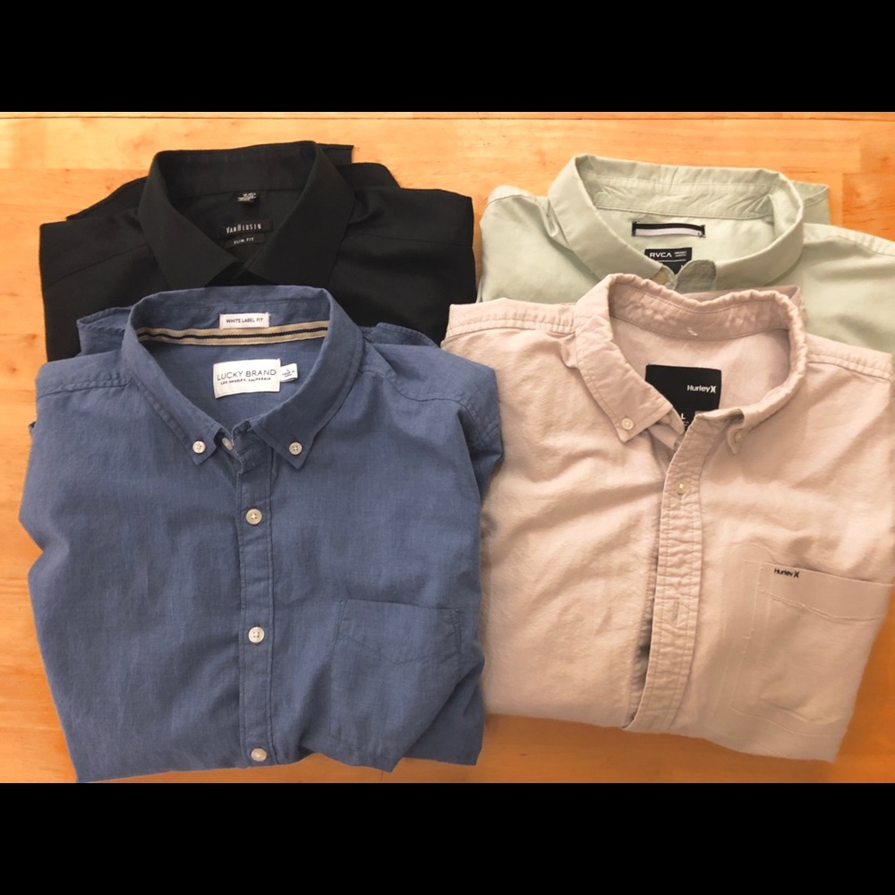 Super Bundle Men’s Large Button Down Shirts